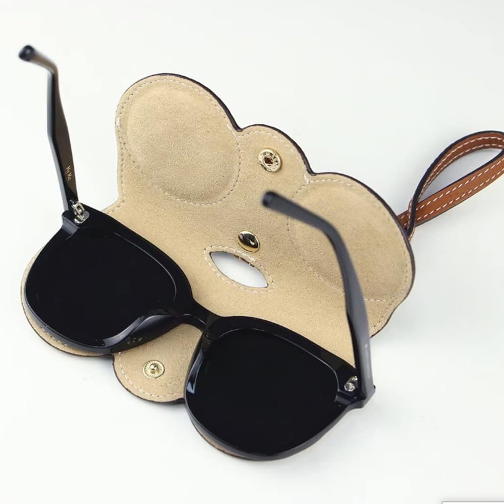Soft PU Leather Sunglasses Bag