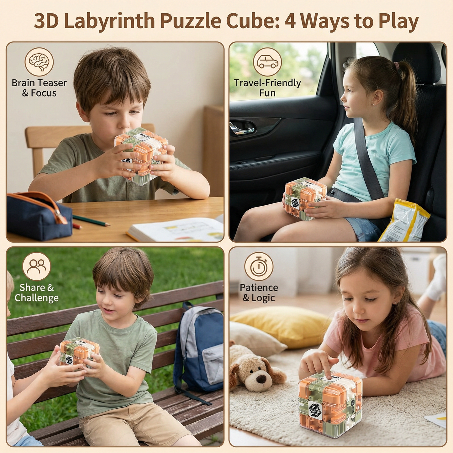 Labyrinth 3D Puzzle Maze Cube