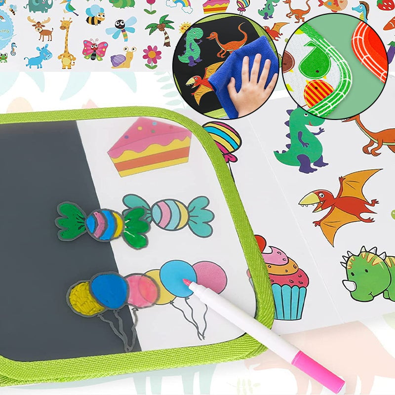 Reusable Doodle Book Set for Kids with FREE Markers