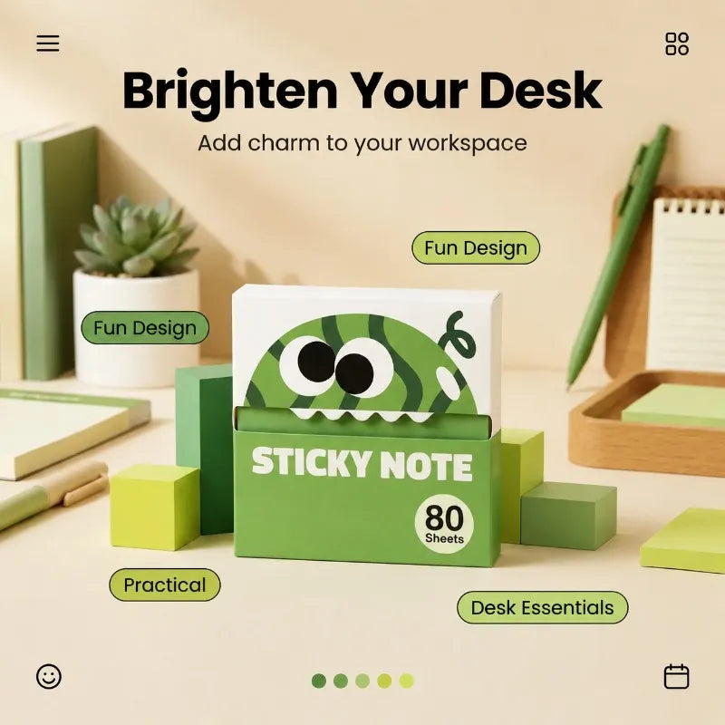 Pull Out Glitter Sticky Notes