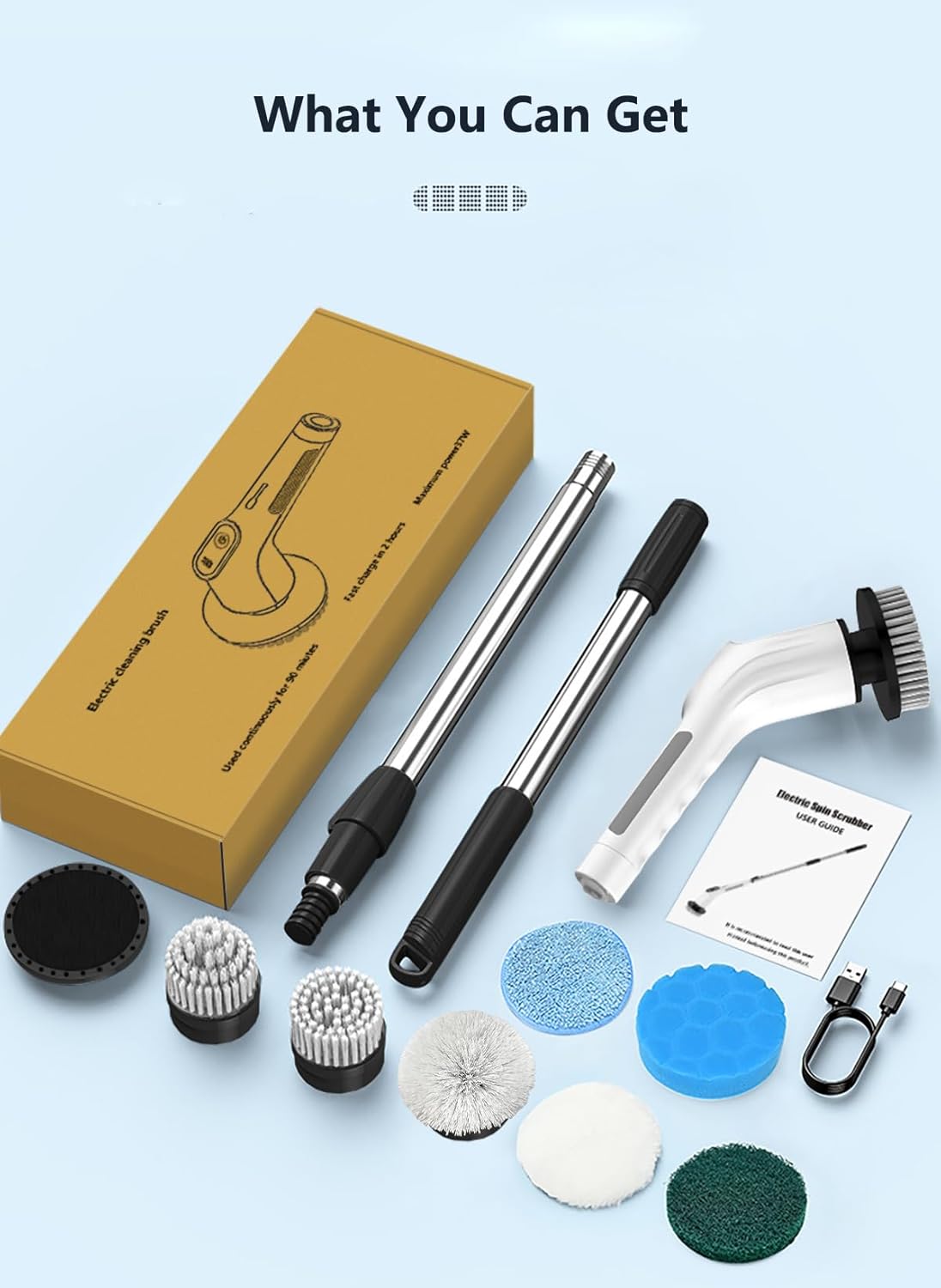 9 in 1 Electric Spin Scrubber