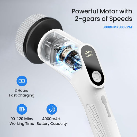 9-in-1 Electric Spin Scrubber