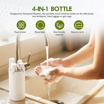 4-in-1 Travel Refillable Bottle Set