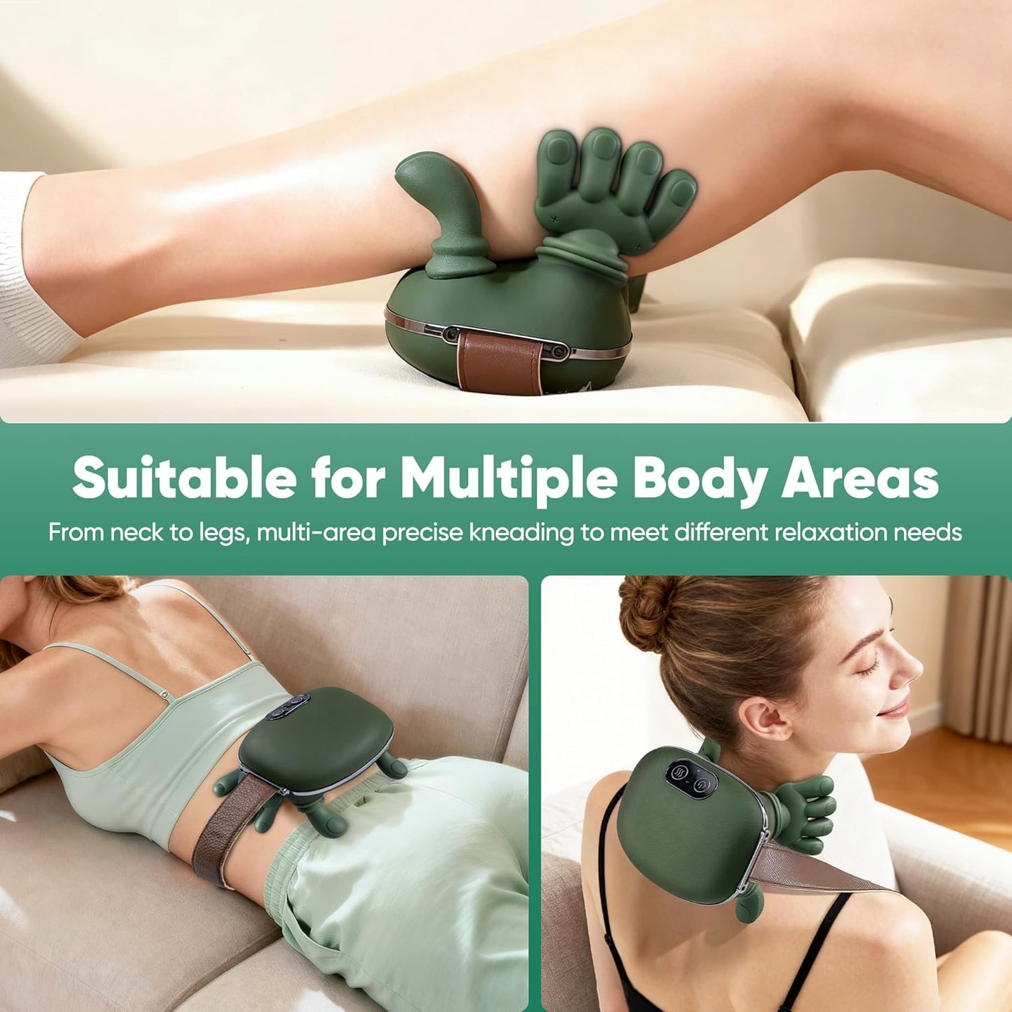 Premium 4D Shiatsu Neck & Shoulder Massager with Heat