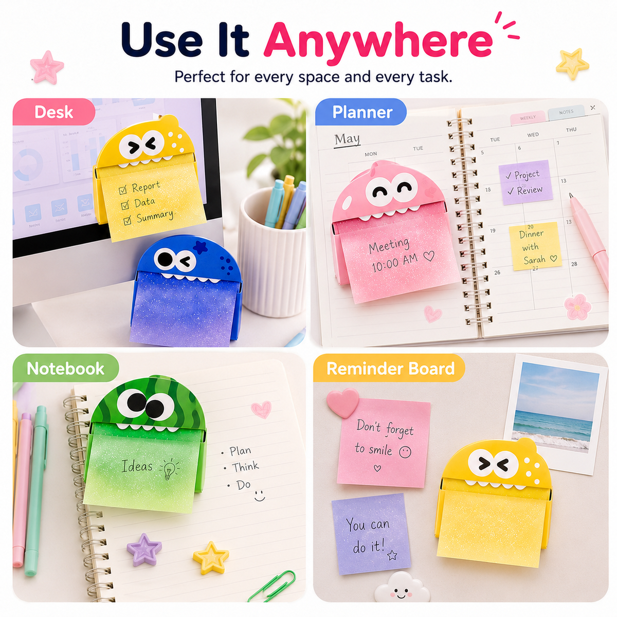 Pull Out Glitter Sticky Notes