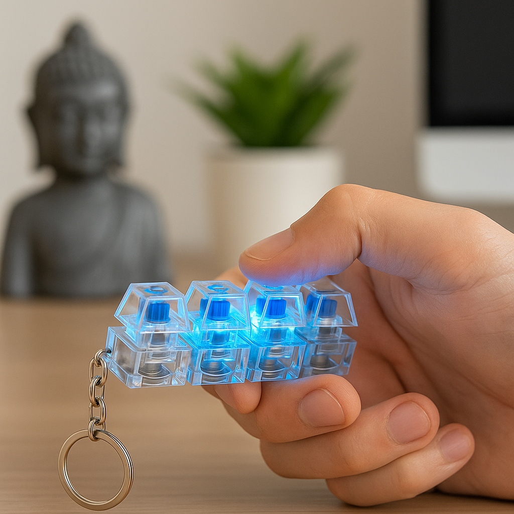 Mechanical Click-Fidget keychain