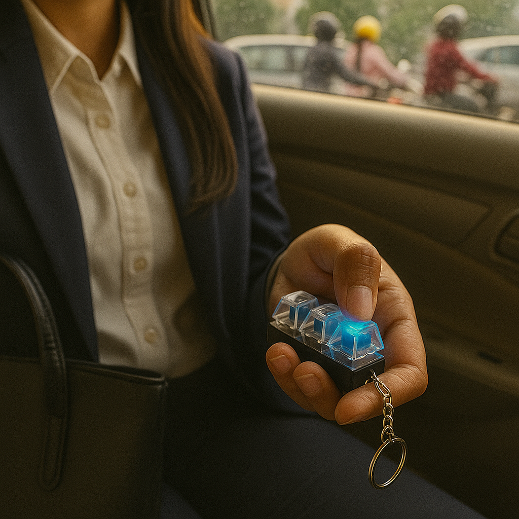 Mechanical Click-Fidget keychain