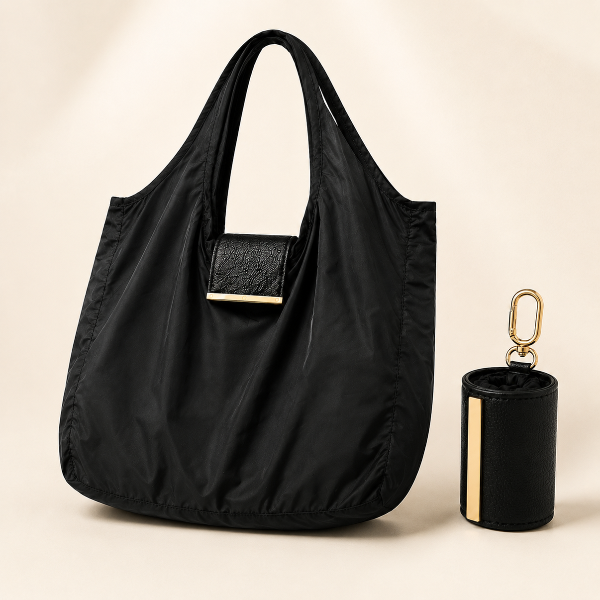Foldable Keychain Tote Bag