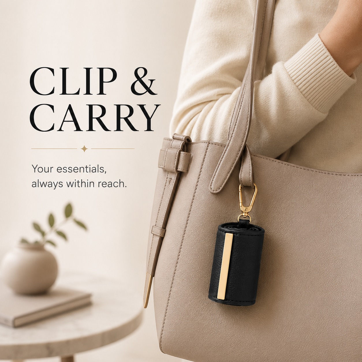 Foldable Keychain Tote Bag