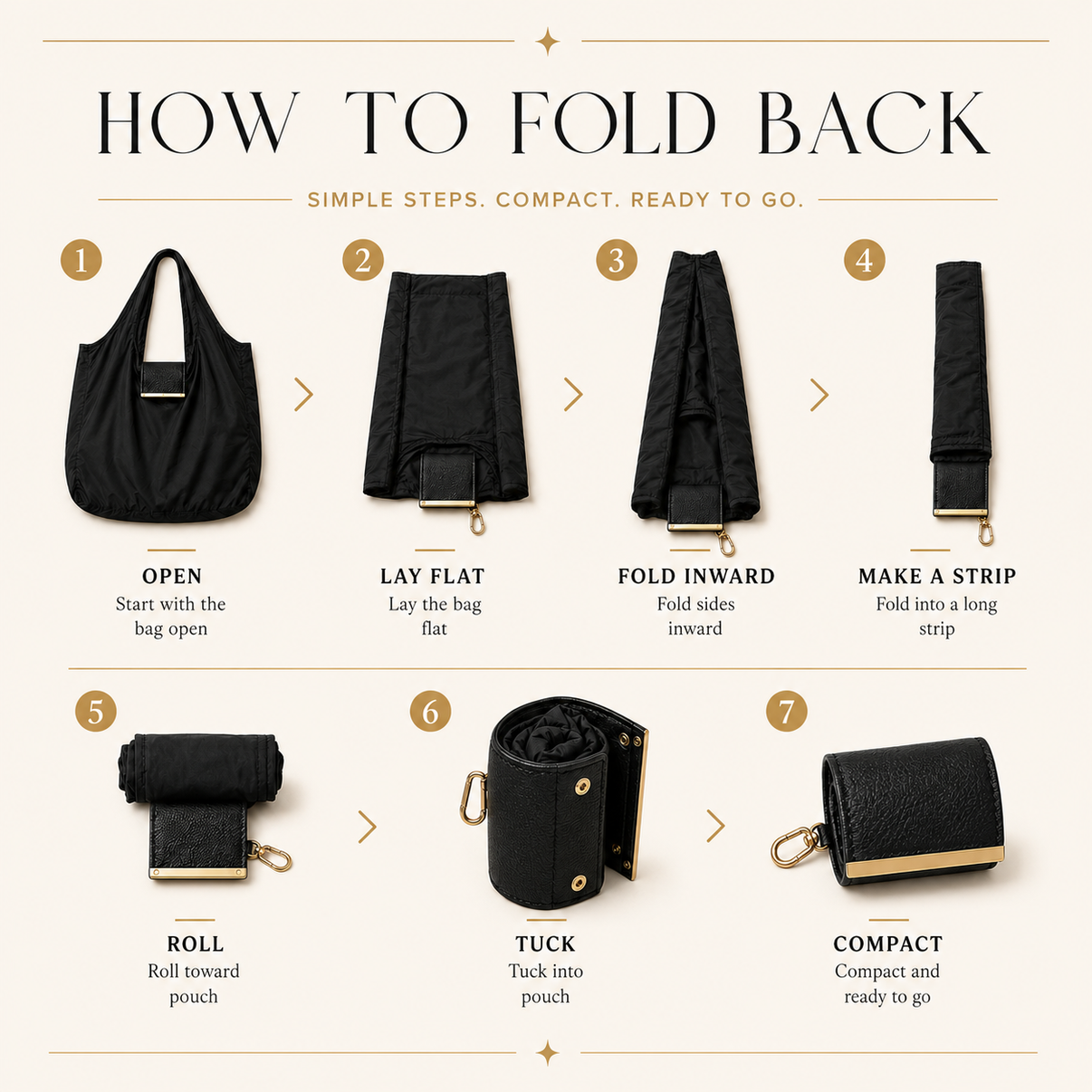 Foldable Keychain Tote Bag