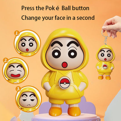 Shin-chan Face Rotating Keychain ( Buy 1 Get 1 FREE )