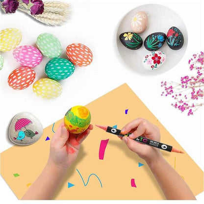 Dual-Tip Acrylic Paint Marker Set