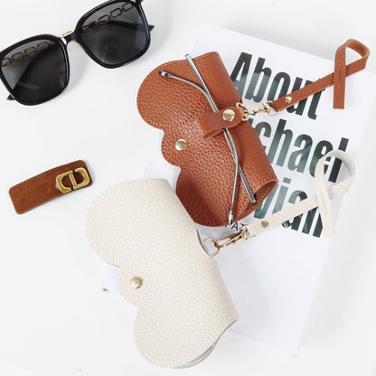 Soft PU Leather Sunglasses Bag