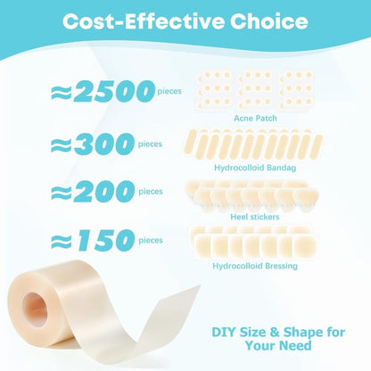 Hydrocolloid Patch Roll (Cut-to-Size Wound Care)