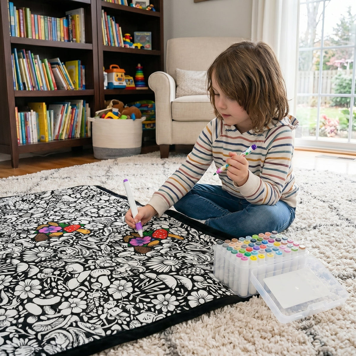 Creative Coloring Blanket