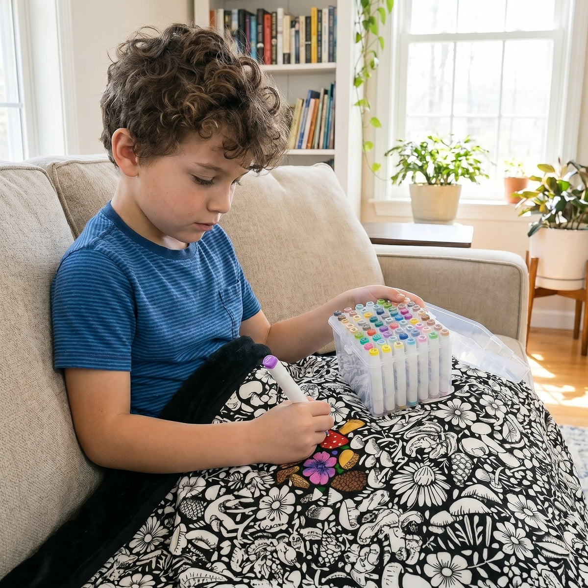 Creative Coloring Blanket