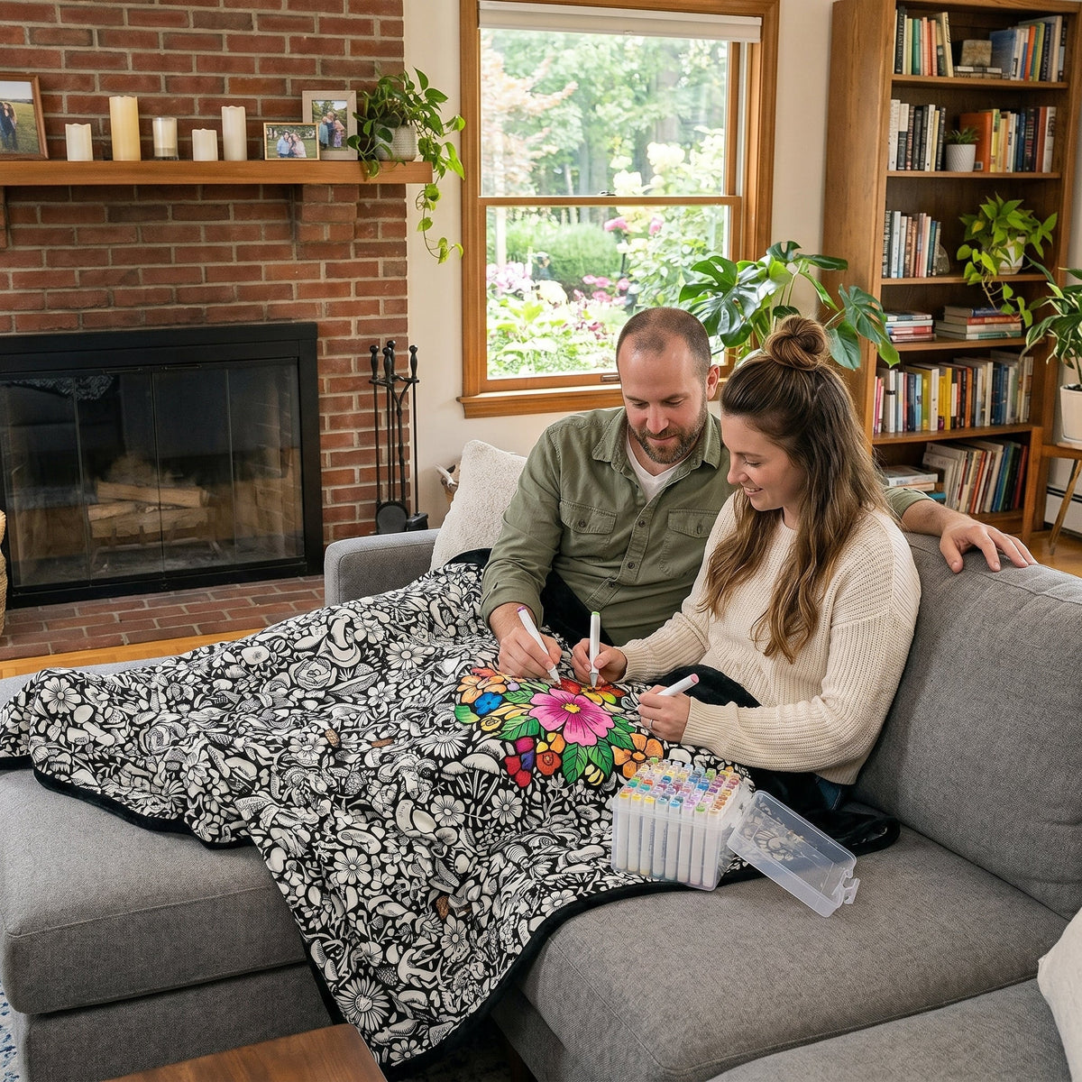 Creative Coloring Blanket